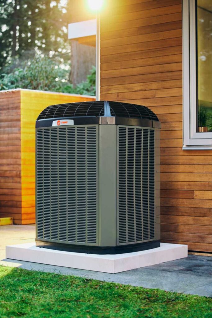 Trane WRT Unit outside on side of home